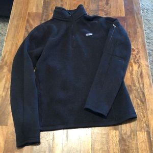 Patagonia Better Sweater 1/4 Zip, Sz Small, Black